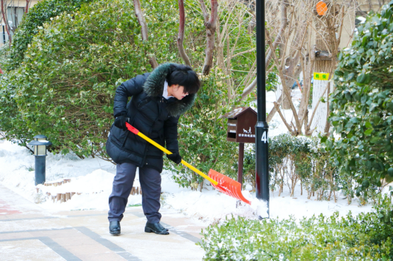 初雪中的温情与守护，融创服务暖心护航业主“安全出行路”